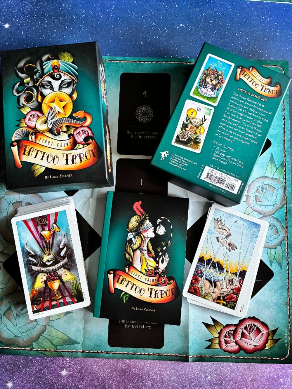 Eight Coins Tattoo Tarot